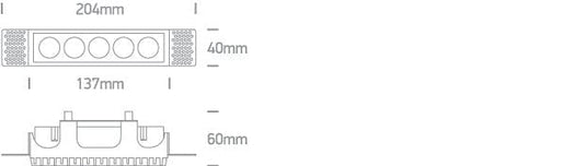 White 12W Trimless Low Glare recessed spotlight, IP20.

Complete with 700mA driver.

 One Light SKU:50012HTR/W/W