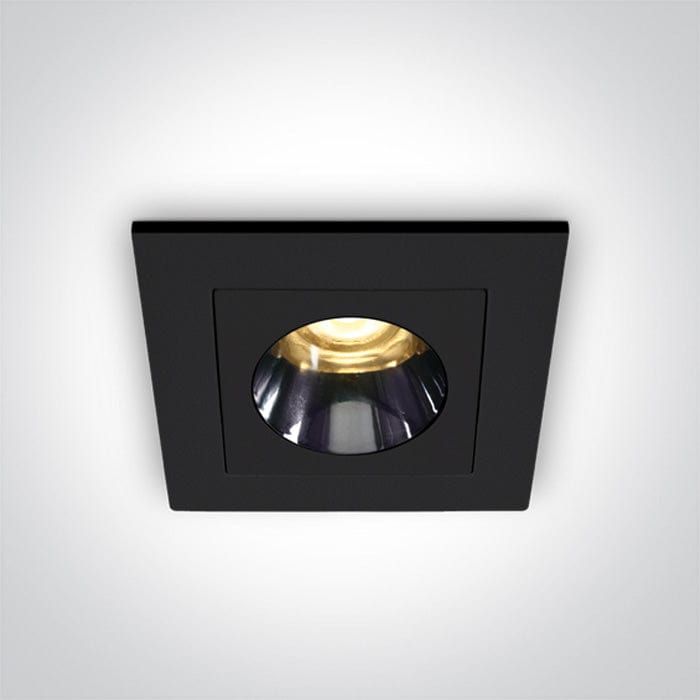 Black 3W Low Glare recessed spotlight, IP20.

Complete with 700mA driver.

 One Light SKU:50103H/B/W