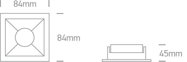 Spotlight White-Brass Rectangular Replaceable lamp 10W Aluminium One Light SKU:50105M/W/BS - Toplightco