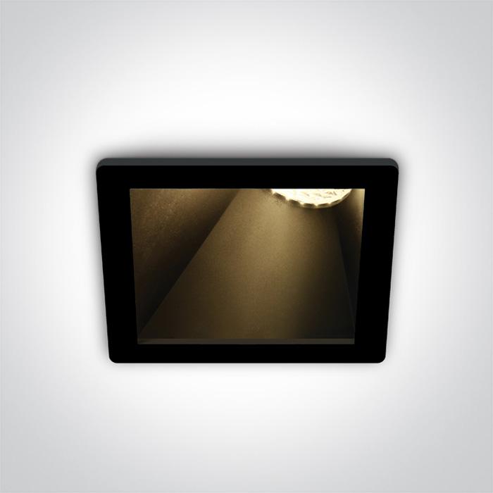 Spotlight Black Rectangular Replaceable lamp 10W Aluminium One Light SKU:50105MA/B/B - Toplightco