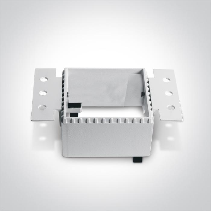 Spotlight White Rectangular Replaceable lamp 10W Die Cast One Light SKU:50105RM - Toplightco