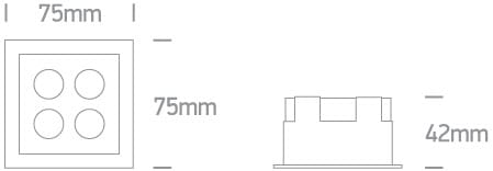 Black 10W Low Glare recessed spotlight, IP20.

Complete with 700mA driver.

 One Light SKU:50110H/B/W