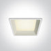 LED Downlight White Rectangular Cool White LED built in 1870lm 22W Die Cast One Light SKU:50122D/W/C - Toplightco