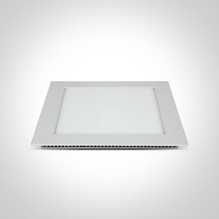 LED Downlight White Rectangular Warm White LED built in 1320lm 22W Die Cast One Light SKU:50122FA/W/W - Toplightco