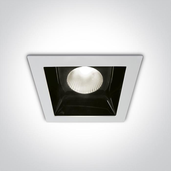 LED Downlight White Rectangular Cool White LED built in 2700lm 30W Aluminium One Light SKU:50130B/W/C - Toplightco