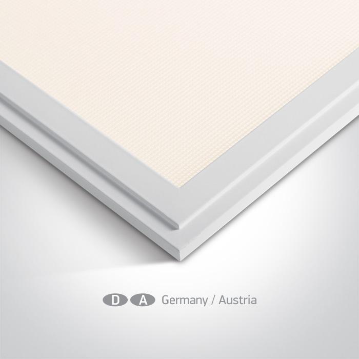 LED Downlight White Rectangular Warm White LED 4000lm Aluminium One Light SKU:50148AU/W/W - Toplightco