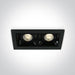 LED Spotlight Black Rectangular Warm White LED 2x160lm Die Cast One Light SKU:50202B/B/W - Toplightco