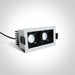 LED Spotlight White Rectangular Warm White LED 2x550lm Aluminium + Steel One Light SKU:50207B/W/W - Toplightco