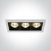LED Spotlight White Rectangular Warm White LED built in 960lm 12W Die Cast One Light SKU:50306B/W/W - Toplightco