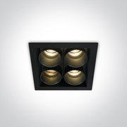 Black Led 10w Warm White Ip20 230v Dark Light Recessed Spotlight Ip20. - Toplightco