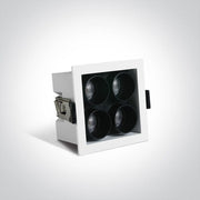 White Led 10w Warm White Ip20 230v Dark Light Recessed Spotlight Ip20. - Toplightco