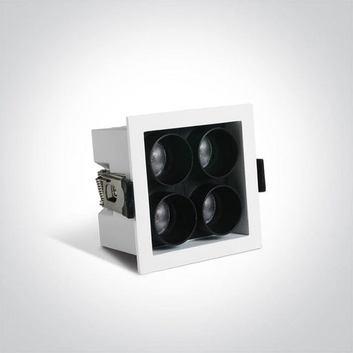 White Led 10w Warm White Ip20 230v Dark Light Recessed Spotlight Ip20. - Toplightco