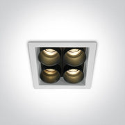 White Led 10w Warm White Ip20 230v Dark Light Recessed Spotlight Ip20. - Toplightco