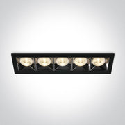 LED Spotlight Black Rectangular Warm White LED built in 1600lm 20W Die Cast One Light SKU:50506B/B/W - Toplightco