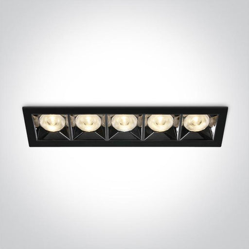 LED Spotlight Black Rectangular Warm White LED built in 1600lm 20W Die Cast One Light SKU:50506B/B/W - Toplightco
