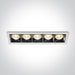 LED Spotlight White Rectangular Warm White LED built in 1600lm 20W Die Cast One Light SKU:50506B/W/W - Toplightco
