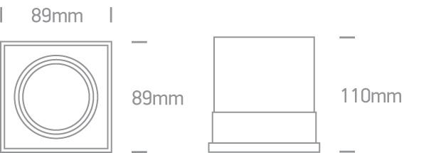 LED Spotlight White Rectangular Replaceable lamp 50W Die Cast One Light SKU:51010TR/W - Toplightco