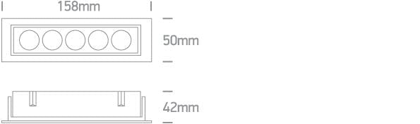 White 12W Adjustable Low Glare recessed spotlight, IP20.

Complete with 700mA driver.

 One Light SKU:51012H/W/W