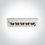 White 12W Adjustable Low Glare recessed spotlight, IP20.

Complete with 700mA driver.

 One Light SKU:51012H/W/W