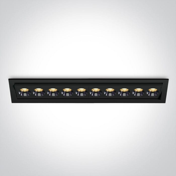Black 24W Adjustable Low Glare recessed spotlight, IP20.

Complete with 700mA driver.

 One Light SKU:51024H/B/W