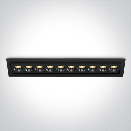 Black 24W Adjustable Low Glare recessed spotlight, IP20.

Complete with 700mA driver.

 One Light SKU:51024H/B/W