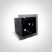 Downlight Black Rectangular Metal One Light SKU:51100TR/B - Toplightco