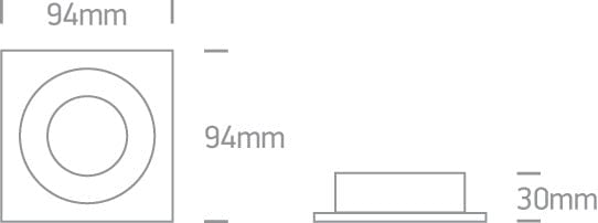 Black Gu10 10w Adjustable Downlight One Light SKU:51105ABG/B - Toplightco