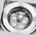 LED Spotlight Aluminium Rectangular Natural Aluminium One Light SKU:51205B/AL - Toplightco