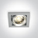 LED Spotlight Aluminium Rectangular Natural Aluminium One Light SKU:51105B/AL - Toplightco