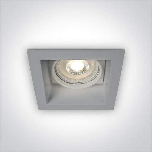 LED Spotlight Grey Rectangular Die Cast One Light SKU:51105D/G - Toplightco