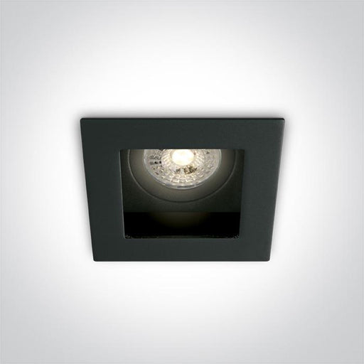 LED Spotlight Black Rectangular Replaceable lamp 50W Metal One Light SKU:51105TA/B - Toplightco