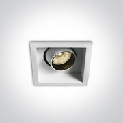 LED Spotlight White Rectangular Warm White LED 540lm Die Cast One Light SKU:51106M/W/W - Toplightco