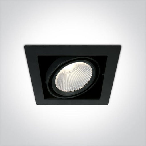 LED Downlight Black Rectangular Cool White LED built in 2700lm 30W Aluminium One Light SKU:51130/B/C - Toplightco