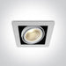 LED Downlight White Rectangular Warm White LED built in 2600lm 30W Aluminium One Light SKU:51130/W/W - Toplightco