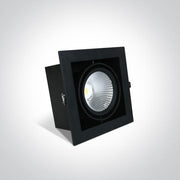 LED Downlight Black Rectangular Cool White LED built in 2700lm 30W Aluminium One Light SKU:51130/B/C - Toplightco