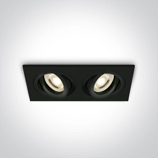 Black Ceiling MountedGu10 2x10w One Light SKU:51205ABG/B - Toplightco
