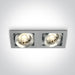 LED Spotlight Aluminium Rectangular Natural Aluminium One Light SKU:51205B/AL - Toplightco