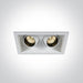LED Spotlight White Rectangular Warm White LED 2x540lm Die Cast One Light SKU:51206M/W/W - Toplightco