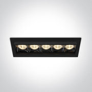 LED Spotlight Black Rectangular Warm White LED built in 1600lm 20W Die Cast One Light SKU:51506B/B/W - Toplightco