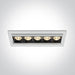 LED Spotlight White Rectangular Warm White LED built in 1600lm 20W Die Cast One Light SKU:51506B/W/W - Toplightco