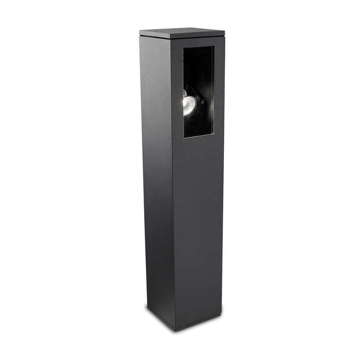 LEDS-C4 Outdoor bollard light ip66 way 600mm gu10 50w urban grey 55-9682-Z5-37 - Toplightco