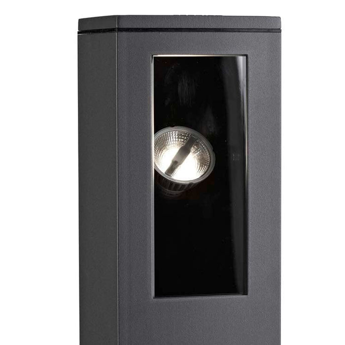 LEDS-C4 Outdoor bollard light ip66 way 600mm gu10 50w urban grey 55-9682-Z5-37 - Toplightco