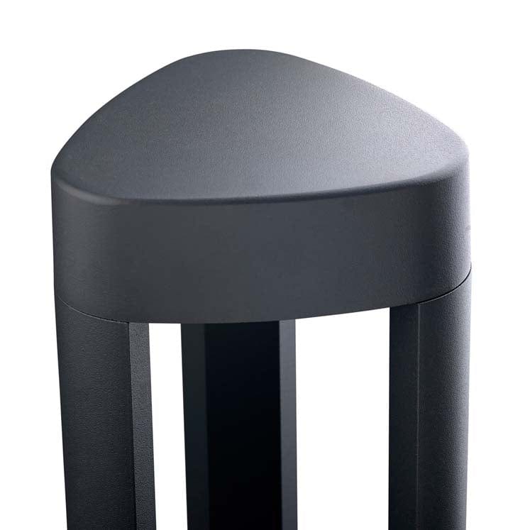 LEDS-C4 Outdoor bollard light ip54 helion led 9w 3000k urban grey 399lm 55-9721-Z5-M1 - Toplightco