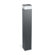 LEDS-C4 Outdoor bollard light ip65 cubik led 1000mm led 15w 3000k urban grey 833lm 55-9939-Z5-CL - Toplightco