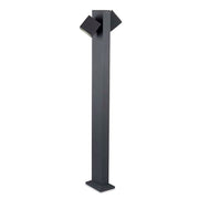LEDS-C4 Outdoor bollard light ip65 cubus bollard led 22w 3000k urban grey 1031lm 55-9944-Z5-CL - Toplightco