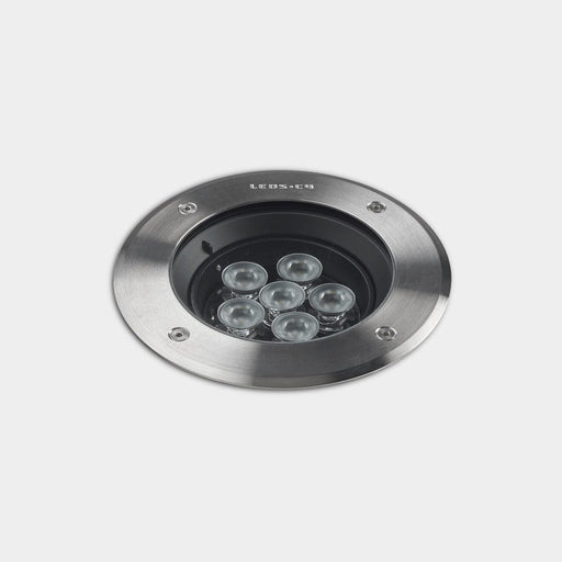 LEDS-C4 Outdoor recessed uplighting ip65/ip67 gea power led pro ø125mm led 6w 3000k aisi 316 st 55-9976-CA-CL - Toplightco