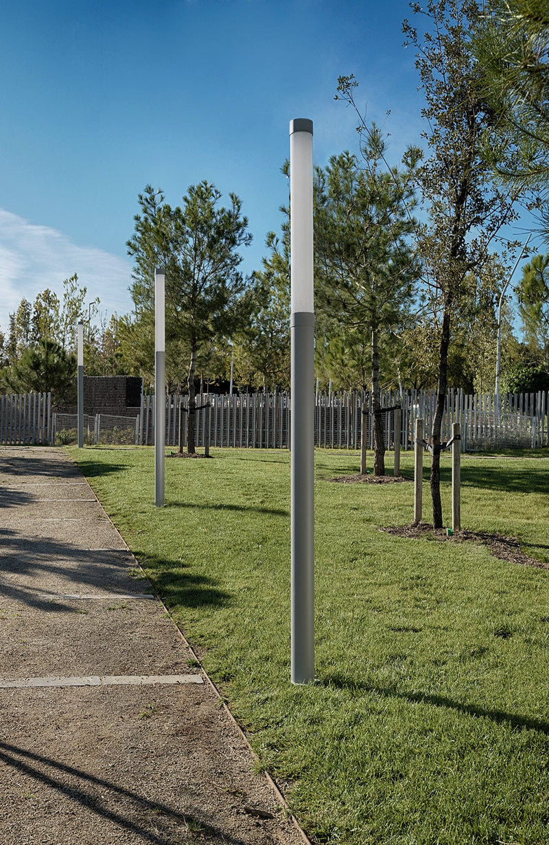 LEDS-C4 Outdoor lyon head with 3000k led and light grey finish 60-9809-34-CL - Toplightco