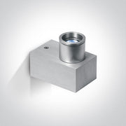 Wall & Ceiling Light Aluminium Rectangular Blue LED built in 1W Natural Aluminium One Light SKU:60008A/AL/BL - Toplightco