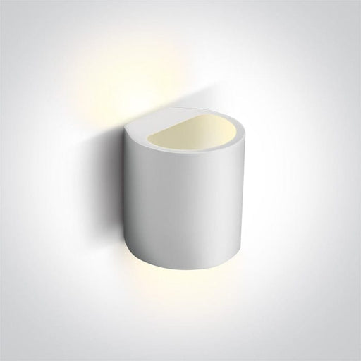 White 40W G9 wall gypsum decorative light, IP20.

 

 One Light SKU:60040
