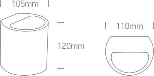 White 40W G9 wall gypsum decorative light, IP20.

 

 One Light SKU:60040